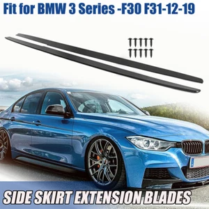 for BMW F30 F31 3SERIE MP Sport 12~18 Side Skirt Extension Winglet Splitter Lip - Picture 1 of 11