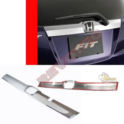 Tapa de maletero de puerta trasera bisel cromado para Honda Fit 2009-2012  Foto 1 de 2