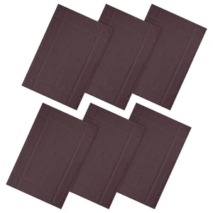 Ample Decor Bath Mat 20" X 34" 100% Cotton Thick 1350 GSM Absorbent Pack of 6 - Picture 1 of 81