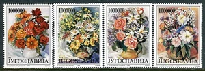 2614 - Yugoslavia 1993 - Flowers - Bouquet of Flowers - Flora - Roses - MNH Set - Picture 1 of 2