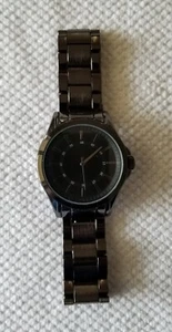 FMD Gun Metal Gray Men's Watch FMDAL930 Link Band 8.25" Max Size New Battery - Picture 1 of 4