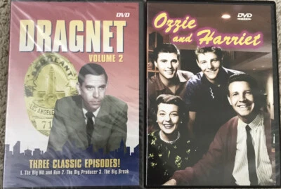 Classic TV Lot - Dragnet Vol 2 & Ozzy And Harriet - 3 Episodes Each — 第 1/4 张图片