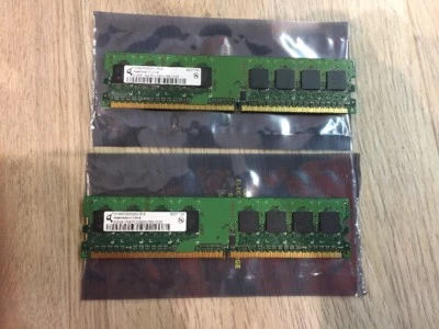 512 MB TWO Memory RAM DDR2 PC2-5300U HYS64T64000HU-3S-B 240 pin 1G Infineon - Image 1 of 3