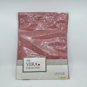 Vintage Vera Collection Tablecloth Blush Pink 52" x 52" Lightweight Square NEW - Picture 1 of 5