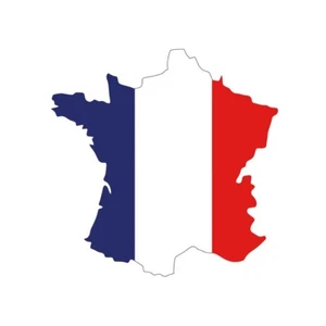 France Map Iron on Screen print transfer for fabrics French FLAG - Picture 1 of 2