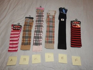 1 Pair of High Quality Over the Knee / Knee High Socks - 6 Designs Size 4-6/7 - Picture 1 of 3
