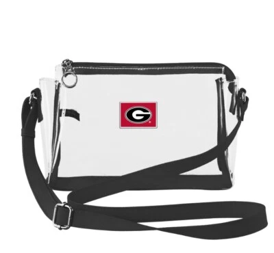 Nuevo Bolso de Mano Transparente Pequeño Aprobado por Estadio Georgia Bulldogs con Correa para el Hombro, Bolso Foto 1 de 3