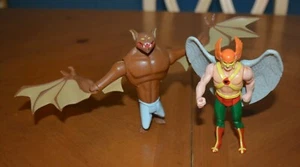 DC COMICS VINTAGE PAIR OF ACTION FIGURES MAN-BAT VS. HAWKMAN - Picture 1 of 8
