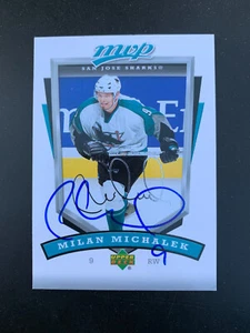 MILAN MICHALEK TIBURONES AUTÓGRAFO AUTOMÁTICO 06-07 CUBIERTA SUPERIOR MVP #248 *70958 - Imagen 1 de 1