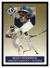 1991 Fleer Ultra Team Rickey Henderson #5 Oakland Athletics