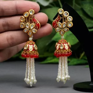 2022 Hot Sale Bollywood, Indian, Pakistani Jhumka Peacock Earrings UK SELLER - Picture 1 of 1