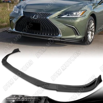 Alerón divisor de labios parachoques delantero negro mate para Lexus ES350 ES300H 19-23 3 piezas Foto 1 de 4