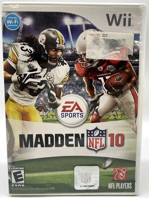 Madden NFL Fútbol Wii Nintendo 2010 Videojuego EA Deportes con Manual y Estuche Foto 1 de 4