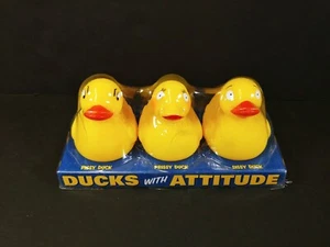 C. 2002 Accoutrements DUCKS WITH HATTITUDE Rubber Duck Set PISSY-PRISSY-SISSY - Bild 1 von 10