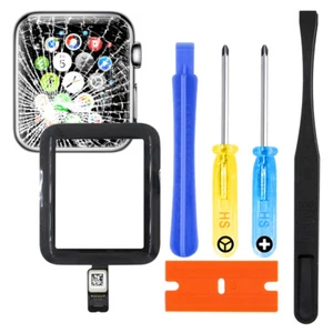 Front Glass Lens Digitizer For Apple Watch 2/3 38mm GPS + Cellular Antenna Flex - Picture 1 of 6