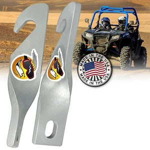 Polaris UTV Door Latches Opens Door 3.5" for Increased Air Circulation SILVER - Picture 1 of 7