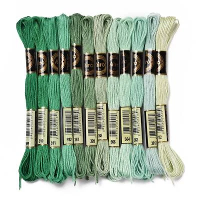 1 Set 0.5mm 6-Ply Polyester Embroidery Floss Cross Stitch Threads about 8m/Skein - Image 1 of 4