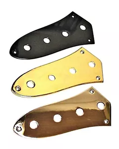 Fender Jazz Bass Control Plate (USA hole size) - Chrome, Nickel, Black or Gold - Picture 1 of 3