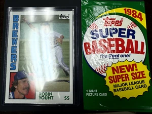 Topps Super Robin Yount #29 1984 5x7 con envoltura original - Imagen 1 de 3