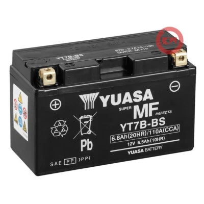 BATTERIA ORIGINALE YUASA YT7B-BS 6,8 AH DUCATI PANIGALE R 1199 2013-2013 Foto 1 de 3