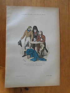 Costumes de Paris à travers les siécles - costumes d'hommes 1798 - Picture 1 of 1