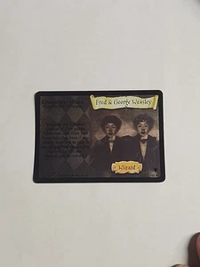 Harry Potter 5/80 Fred & George Weasley Holo Foil Diagon Alley Rare Played - Picture 1 of 8