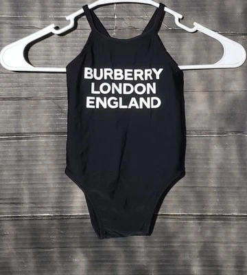 Traje de baño Burberry Iris de una pieza para niñas 18 m/86 cm negro estilo buceo  Foto 1 de 4