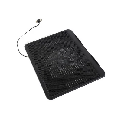 Laptop Kühler Kühlpad Basis großer Lüfter USB Ständer für 14 oder darunter Notebook schwarz - Bild 1 von 4