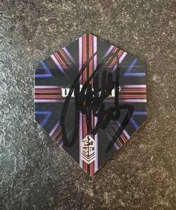 DARTS: JAMES WADE 'THE MACHINE' SIGNED DART FLIGHT+COA **PROOF** - Picture 1 of 2