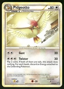 2010 Heavily Played Pokemon Pidgeotto 47/102 HGSS Triumphant - Picture 1 of 3