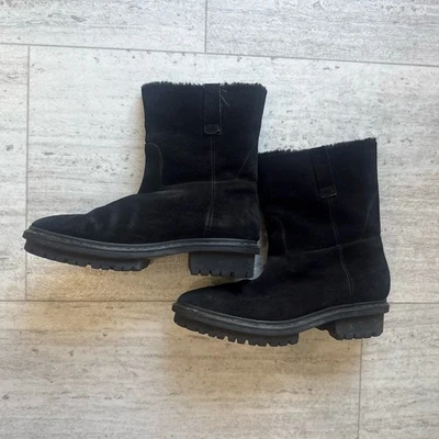 Botas BALENCIAGA para mujer de gamuza negra forradas de piel sintética con suela talla 39 Italia Foto 1 de 4