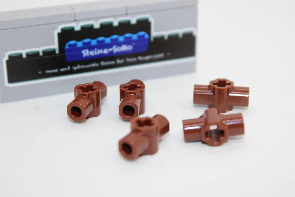 Lego (c) 5x Technic - Achs Verbinder - 2x Stabhalter - reddish braun - 24122 -  - Bild 1 von 1