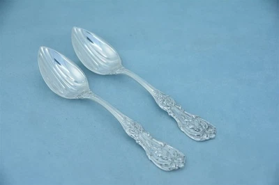 Cuchara de fruta melón 2 Reed & Barton Francis I Sterling 5-3/4" nueva marca sin monograma Foto 1 de 4