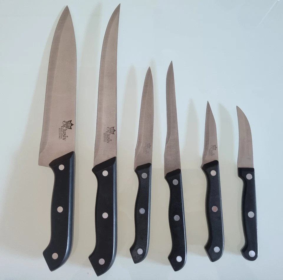 6teiliges Küchenmesser Set Edelstahl rostfrei SBS exclusiv® + Altenbach® - Bild 1 von 4