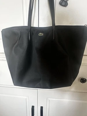 Bolso de mano Lacoste Concept para mujer azul marino usado Foto 1 de 4