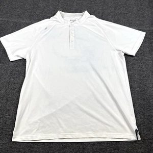 Rhone Shirt Herren XL weiß kurzarm Delta Pique Golf Polo Performance *DEFEKT - Bild 1 von 9