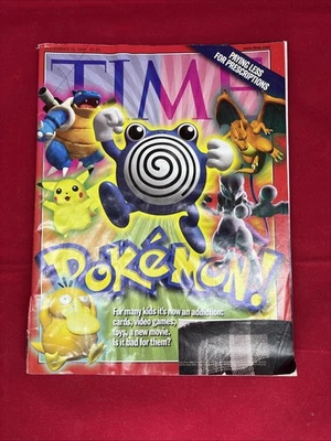 Vintage TIME Magazine November 22, 1999 Pokémon Mania, Kanto Poster Insert - Image 1 of 4