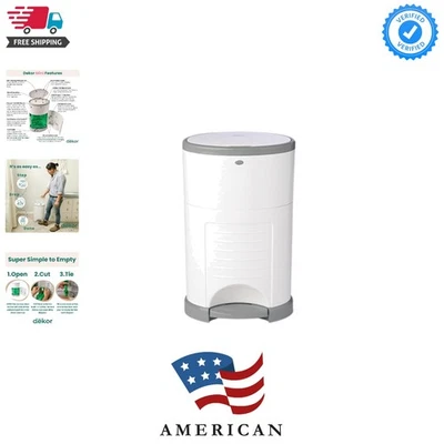 Cubo de pañales EKO MINI, blanco, SOLO ecológico hecho con 70% de reciclaje... Foto 1 de 4