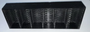 Cassette Storage Unit Holds 60 Tapes Vintage Tape Cassette Holder Black Ash - Picture 1 of 23