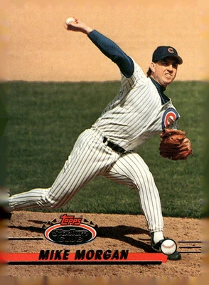 1993 Stadium Club #285 Mike Morgan Chicago Cubs Baseball Card - Image 1 of 2
