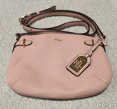 Bolso Bandolera Lauren Ralph Lauren Rosa Correa Ajustable Logo Vegano Foto 1 de 4