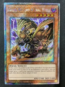 Yu-Gi-Oh #RA03-EN159 Goldd, Wu-Lord of Dark World 1st Ed Platinum Secret Rare LP - Picture 1 of 2