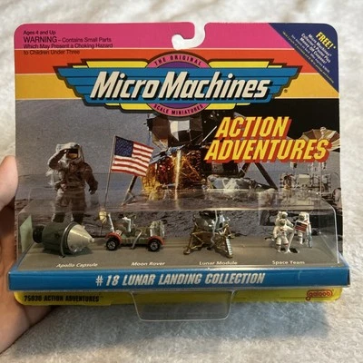 Micro Machines Action Adventures #18 Lunar Landing Collection  1993 resealed - Image 1 of 4