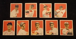 (9) 1949 BOWMAN BASEBALL LOT.ELLIOTT DIMAGGIO STEPHENS.... SEHR SCHÖN! - Bild 1 von 4