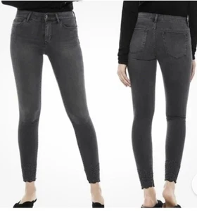 Jeans skinny alla caviglia Sam Edelman The Kitten taglia 29 skinny vita media grigio denim D23 - Foto 1 di 11
