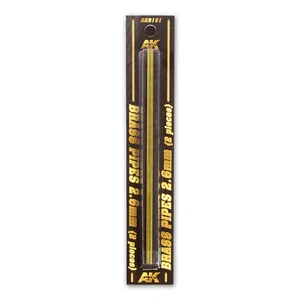 AK Interactive - Brass Pipes 2.6mm, 2 Units AK9121 - Picture 1 of 4