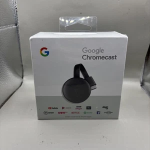 Google Chromecast 3rd Gen HD NEW Sealed Digital Media Streamer Charcoal nc2-6a5 - Picture 1 of 7