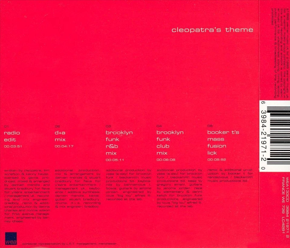 CLEOPATRA CLEOPATRA'S THEME NEW CD - Image 1 of 1