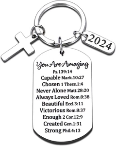 Bible Accessories Gifts for Women Men,Novlety Keychains for Boys Girls,Christmas - Picture 1 of 7