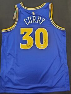 Stephen Curry Klay Thompson Signed Autographed Authentic Warriors Jersey JSA 